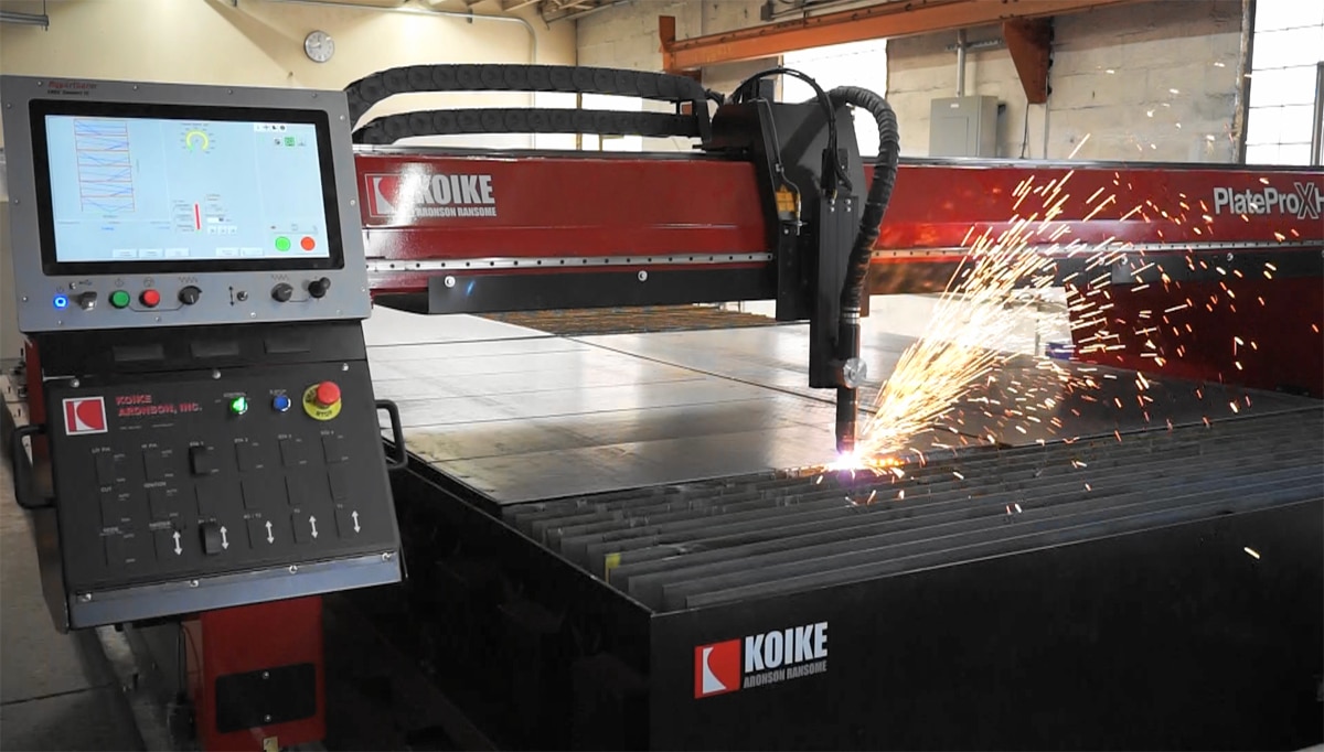 KOIKE ARONSON PlateProX HD 3100 Plasma Cutting Table | Custom Metal Fabricators | MFS | Metal Fabrication Services | a Division of Eberl Iron Works, Inc. | Buffalo, NY USA